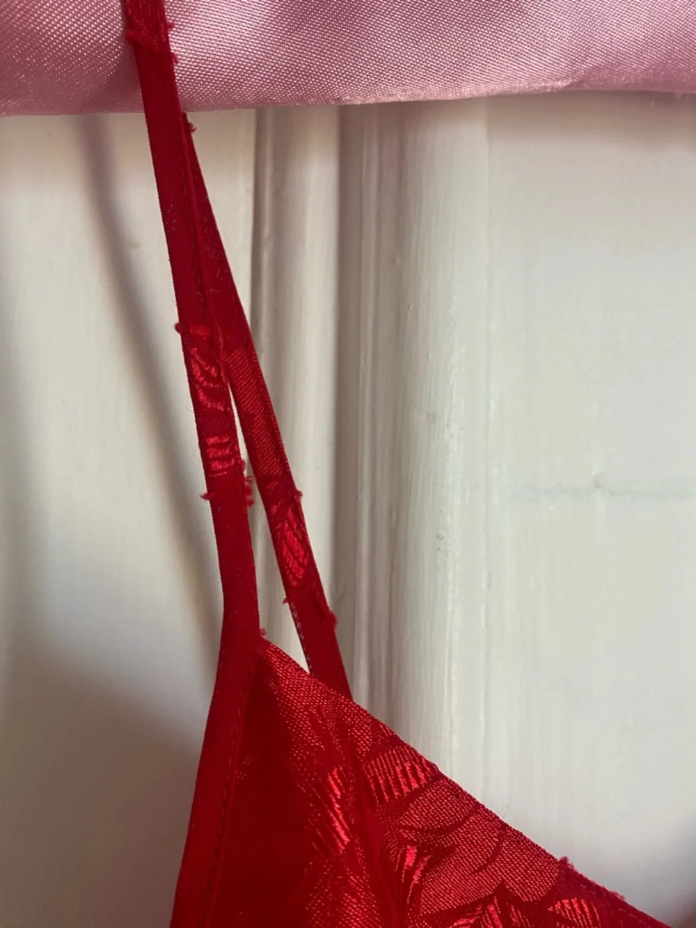 Vintage Red Floral Slip Dress - Women Intimates & Sleepwear - Picture 5 of 9